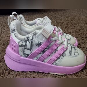 Adidas x Legos Racer TR Off White Bliss Lilac Toddler Size 4K